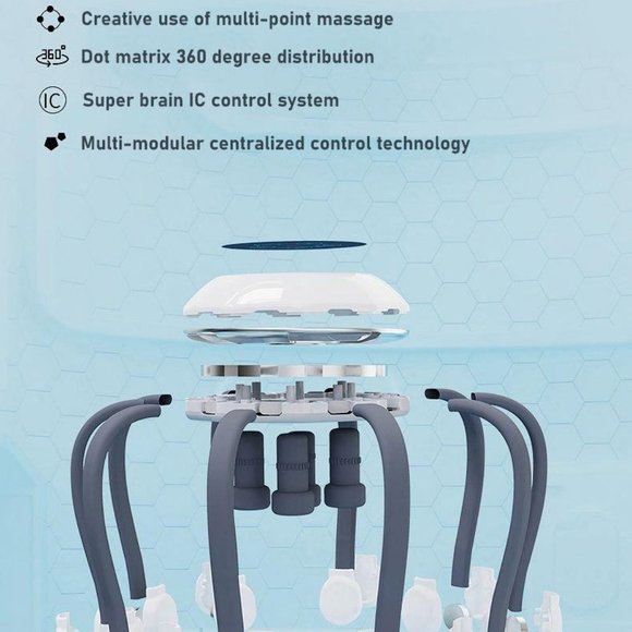 Head Massager electric scalp machine daul vibrating head massage octopus1FullKit - Picture 6 of 7